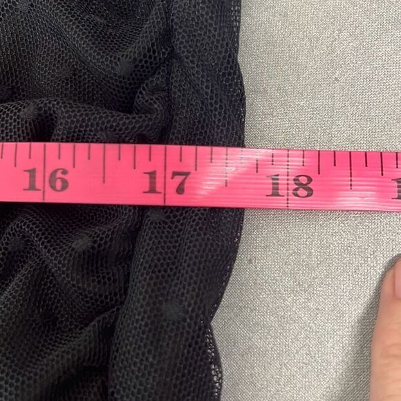 Live to Be Spoiled XXL Black Swiss Dot Lace Ruched Bodycon Dress NEW LBD Sexy - Picture 11 of 12